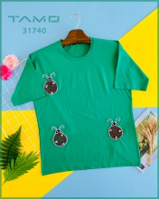 31740 - تی شرت کفشدوزک سبز
